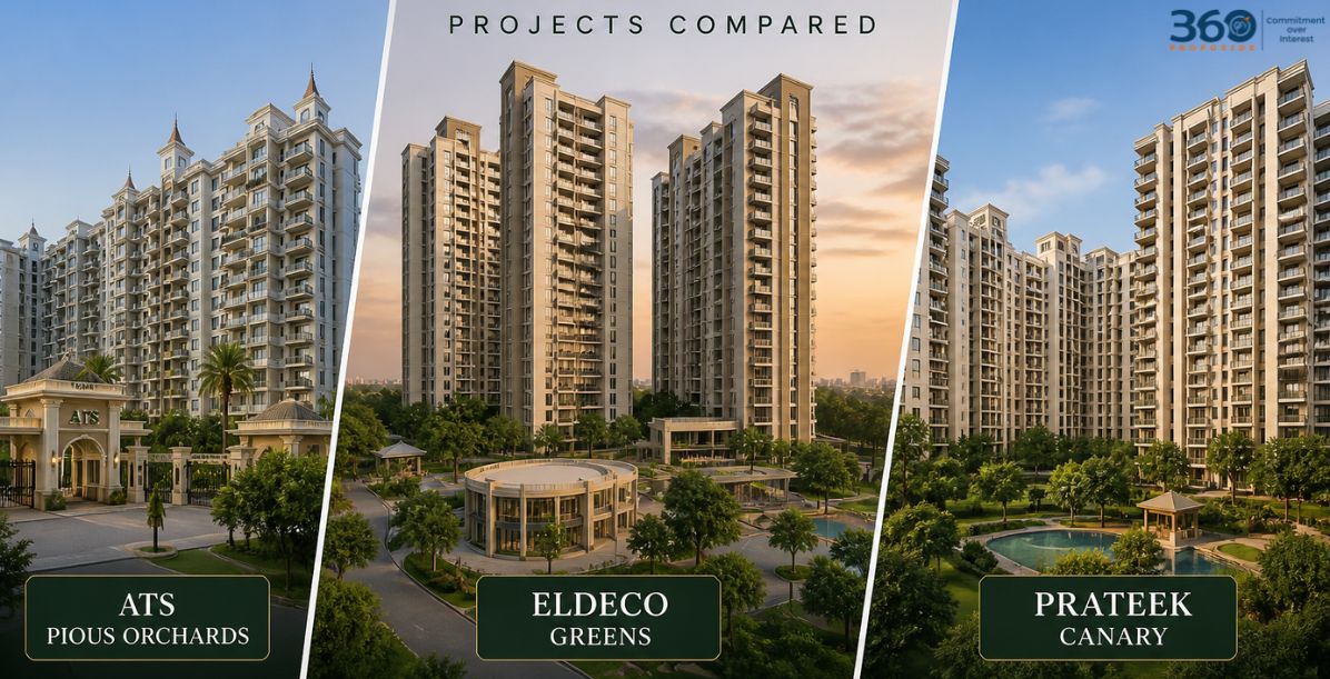 Noida Sector 150 Projects Compared: ATS Pious Orchards, Eldeco Greens & Prateek Canary